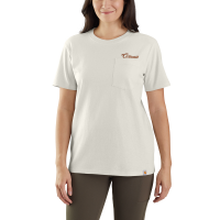 Carhartt  105401 Loose Fit Heavyweight Short Sleeve Script Graphic T-Shirt - Malt Small Regular