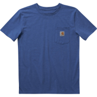 Carhartt  CA6243 Short-Sleeve Pocket T-Shirt - Boys - Bright Cobalt Heather 7 Child