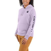 Carhartt  102791 Women's Clarksburg Graphic Sleeve Pullover Sweatshirt - Amethyst Fog 3X-Large Plus