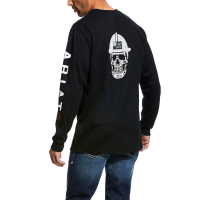 Ariat Mens 10026434 Flame-Resistant Roughneck Skull Logo Crew - Black Large Tall
