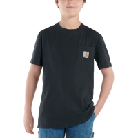 Carhartt  CA6271 Short Sleeve Pocket T-Shirt - Boys - Caviar Black 2 Toddler