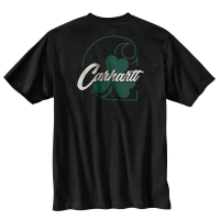 Carhartt Mens 105232 Relaxed Fit Heavyweight Short Sleeve Shamrock T-Shirt - Black X-Large Tall