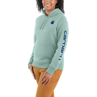 Carhartt  102791 Women's Clarksburg Graphic Sleeve Pullover Sweatshirt - Succulent Heather 2X-Large Plus
