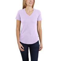 Carhartt  104406 Women's Short Sleeve V-Neck T-Shirt - Amethyst Fog 2X-Large Plus