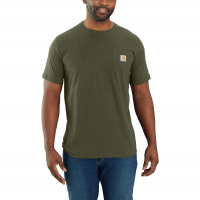 Carhartt Mens 104616 Force Relaxed Fit Midweight Short Sleeve Pocket T-Shirt - Basil Heather 4X-Large Regular