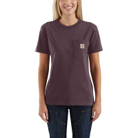 Carhartt  103067 Women's WK87 Workwear Pocket Short Sleeve T-Shirt - Blackberry Heather X-Large Plus