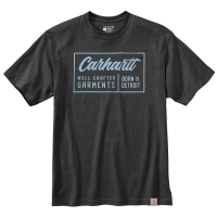 Carhartt Mens 105177 Factory 2nd Relaxed Fit Heavyweight Short Sleeve Craft Graphic T-Shirt - Carbon Heather 2X-Large Tall
