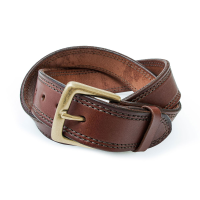 Jack Rivet Mens JR2016 Wagoner Belt - Bright Brass - Medium Brown 40W