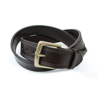 Jack Rivet Mens JR2016 Wagoner Belt - Bright Brass - Dark Brown 34W
