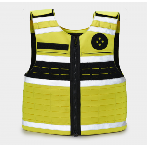 High-Vis Bulletproof Vest Level IIIA Anti-Stab S Safety Yellow