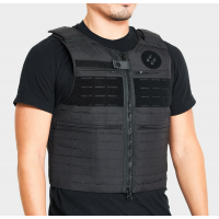 Patrol Bulletproof Vest Laser-cut Level IIIA Standard L Black