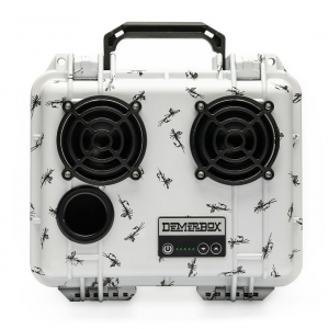 DemerBox Fly Box DB2 - White - Waterproof Bluetooth Speaker - Incredibly Loud & Clear - 40+ Hours of Battery - Made In The USA