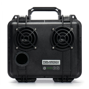 DemerBox Barrow Black DB2 Speaker - Black - Waterproof Bluetooth Speaker - Incredibly Loud & Clear - 40+ Hours of Battery - Made In The USA