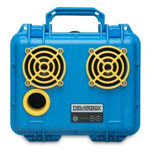 DemerBox Game Day Blue & Yellow DB2 Speaker - Blue & Yellow - Waterproof Bluetooth Speaker - Incredibly Loud & Clear - 40+ Hours of Battery