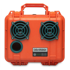 DemerBox Game Day Orange & Green DB2 Speaker - Orange & Green - Waterproof Bluetooth Speaker - Incredibly Loud & Clear - 40+ Hours of Battery
