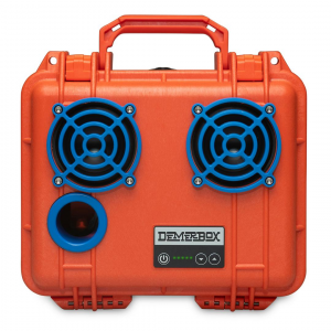 DemerBox Game Day Orange & Royal DB2 Speaker - Orange & Royal - Waterproof Bluetooth Speaker - Incredibly Loud & Clear - 40+ Hours of Battery