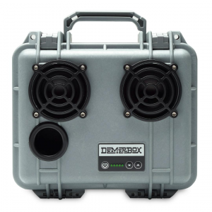 DemerBox Game Day Silver & Black DB2 Speaker - Silver & Black - Waterproof Bluetooth Speaker - Incredibly Loud & Clear - 40+ Hours of Battery