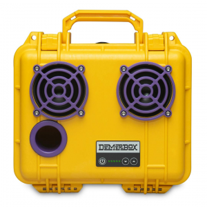 DemerBox Game Day Yellow & Purple DB2 Speaker - Gold & Maroon - Waterproof Bluetooth Speaker - Incredibly Loud & Clear - 40+ Hours of Battery