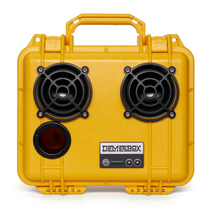 DemerBox Paniman Yellow DB2 Speaker - Yellow - Waterproof Bluetooth Speaker - Incredibly Loud & Clear - 40+ Hours of Battery - Made In The USA