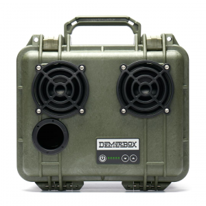 DemerBox Pesaro Green DB2 Speaker - Green - Waterproof Bluetooth Speaker - Incredibly Loud & Clear - 40+ Hours of Battery - Made In The USA