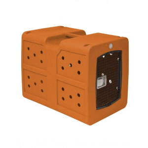 Dakota 283 G3 X-Large Framed Kennel - Orange - No Antimicrobial Protection - Made In The USA - 40 Ventilation Holes - Easy Clean & Drain