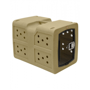 Dakota 283 G3 Large Framed Kennel - Coyote Granite - No Antimicrobial Protection - Made In The USA - 40 Ventilation Holes - Easy Clean & Drain