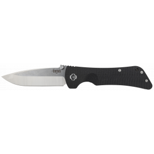 Diamondback Knifeworks Southern Grind Bad Monkey  4" Folding Knife - Includes Pocket Clip - Drop Point Plain Satin 14c28n Steel Blade - 5.25" Black G1