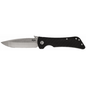 Diamondback Knifeworks Southern Grind Bad Monkey  4" Folding Knife - Includes Pocket Clip - Drop Point Plain Satin 14c28n Steel Blade - 5.25" Black Te
