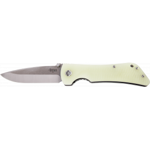 Diamondback Knifeworks Southern Grind Bad Monkey  4" Folding Knife - Includes Pocket Clip - Drop Point Plain Satin 14c28n Steel Blade - 5.25" Jade Gho