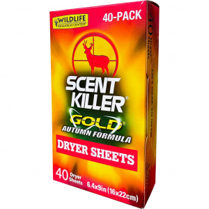 Wildlife Research Scent Killer Gold Dryer Sheets 40 pack