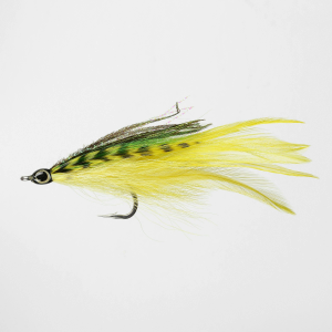 Perfect Hatch Saltwater Deceiver Grizzly/Yellow/Green - #2/0 - Grizzly/yellow/green