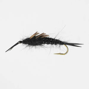 Perfect Hatch Nymph Stonefly Black Fly Size - #04 Color - Black