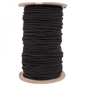 Liberty Mountain Shock Cord - Elastic Braid 3/16"x500' - Black