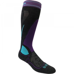 Bridgedale Ski Midweight Merino Perfmance Socks - L - Gray/purple
