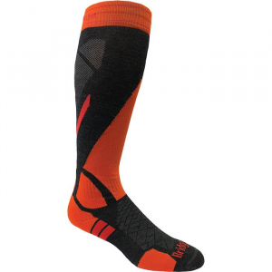 Bridgedale Ski Lightweight Merino Performance Socks - L - Grey/orange