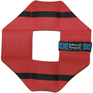 Katie's Bumpers Frequent Flyer Square Dog Toy - Red