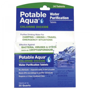 Potable Aqua Pa Chlorine Dioxide Tablets  - 30 Pack