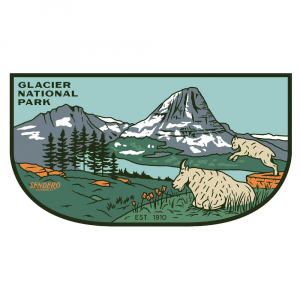 Sendero Provisions National Park Sticker - Glacier