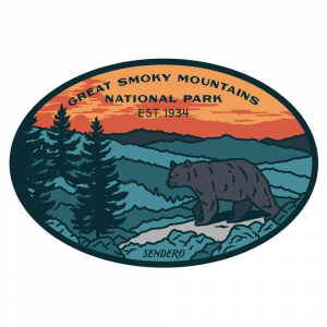 Sendero Provisions National Park Sticker - Smoky Mountain