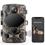 Toguard H75 4K Lite Trail Camera 24MP WiFi Bluetooth with 46 PCS 850nm Infrared LEDs