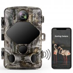 Toguard H75 4K Lite Trail Camera 24MP WiFi Bluetooth with 46 PCS 850nm Infrared LEDs