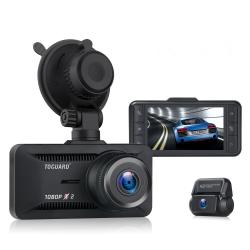Toguard? CE63? Dual Lens Dash Camera?? for Cars Backup Camera? Support External GPS Logger