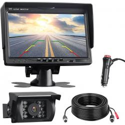 Toguard CA711 Backup Camera Kit, 7'' LCD Rear View Monitor with Back up Rearview Reverse Cam