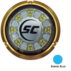 Shadow-Caster SCR-24 Bronze Underwater LED Light -Bimini Blue