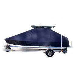 Scout Boats 262 SINGLE MOTOR WITH BOW ROLLER T-Top Boat Cover-Elite