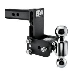 B&W Tow & Stow 2-Ball Mount - 2" Hitch, 5" Drop - Black