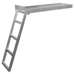 JIF Under-Deck Pontoon Ladder - Flat Front