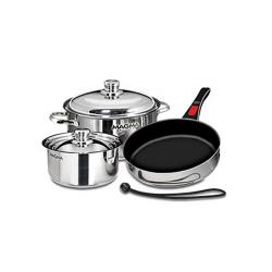 Magma 7 pc. Stainless Cookware w/ Ceramica Non-Stick