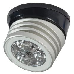 Lumitec Zephyr LED Spreader/Deck Light -Brushed/Black Base - Non-Dimming