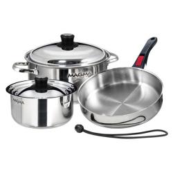 Magma 7 Piece Stainless Steel Nesting Cookware